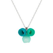 Sea green cup pendant necklace